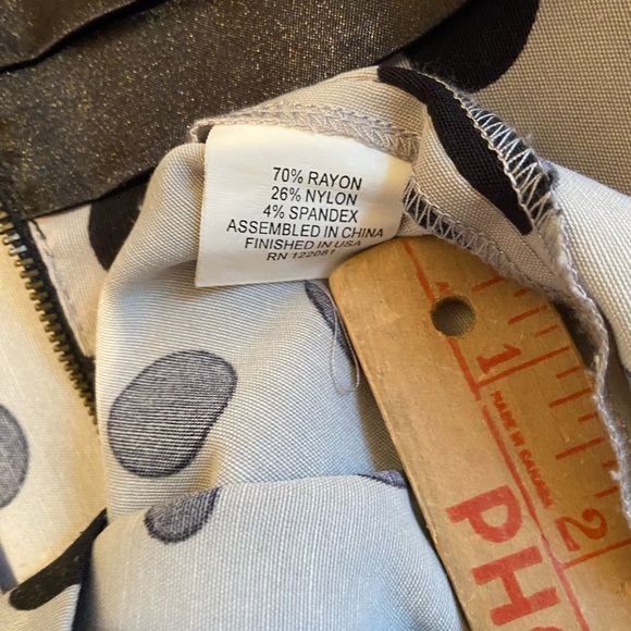 Black Grey Polk A Dot Retro Pinup Pencil Dress Bird Cage Hat Halloween Costume - Picture 11 of 16